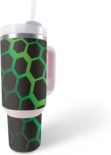 Vista 34 de MightySkins Skin - Vaso de vinilo compatible con Stanley The Quencher H2.0 FlowState de 40 onzas, diseño de mármol de albaricoque, protectora