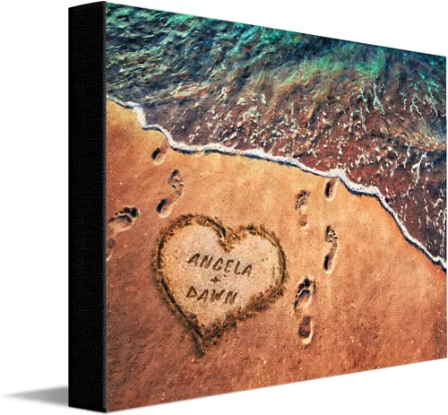 Vista 11 de Personal-Prints Stargazers - Arte romántico personalizado para pared, personalizado con tus nombres en el clásico Chevy 1954, aniversario, boda