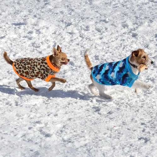 Vista 7 de 8 piezas de suéteres para perro, hembra, niño, ropa de invierno para chihuahua, suéter de cachorro, camisa cálida para cachorros, forro polar