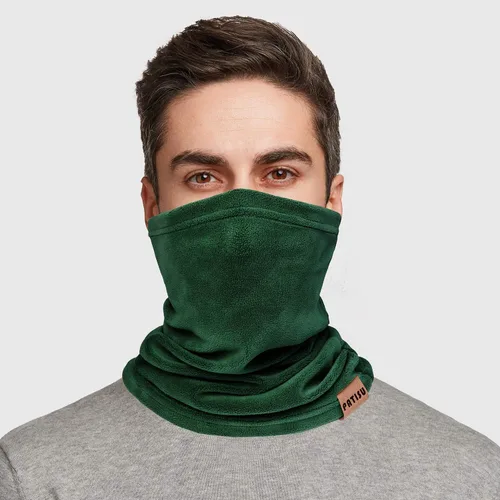 Vista 2 de Cubierta de cuello de invierno para calentar el cuello, pasamontañas de algodón, resistente al viento, máscara facial para mujeres y hombres
