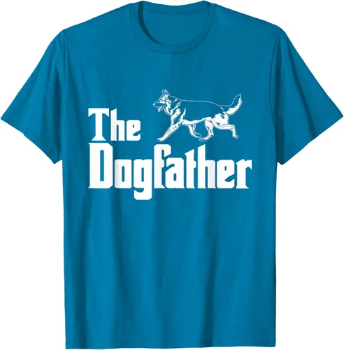 Vista 9 de The Dogfather Pastor Alemán - Camiseta de regalo divertida, Negro, S
