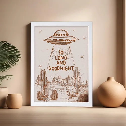Vista 110 de Poster Master Póster de You've Yeed Your Last Haw - Impresión retro de vaquero marrón - Arte occidental - Arte moderno - Arte del salvaje oeste