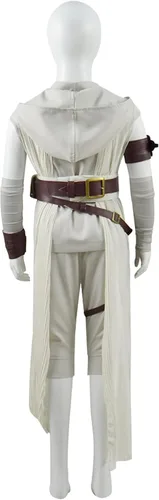 Vista 4 de Disfraz de rey para niños, uniforme de jedi, traje de lujo para niñas, pantalones con cinturón, conjunto completo para Halloween