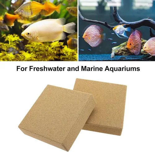 Vista 6 de RealPlus Medios de filtro para acuario, bio ladrillo cerámico, medios de filtro biológico para acuarios marinos y de agua dulce, estanque de peces