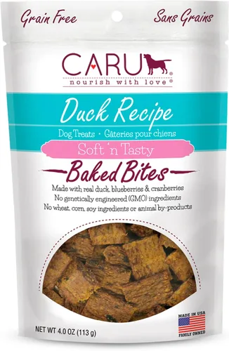 Vista 17 de Caru Soft 'n Tasty Baked Bites - Golosinas para perros, receta de cocodrilo, 3.5 onzas