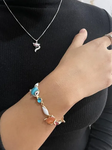 Vista 7 de Pulseras de cuentas Pulsera de buena suerte Talla única Ideal para bohemias multicapa elástica con borla de ala de piedra natural