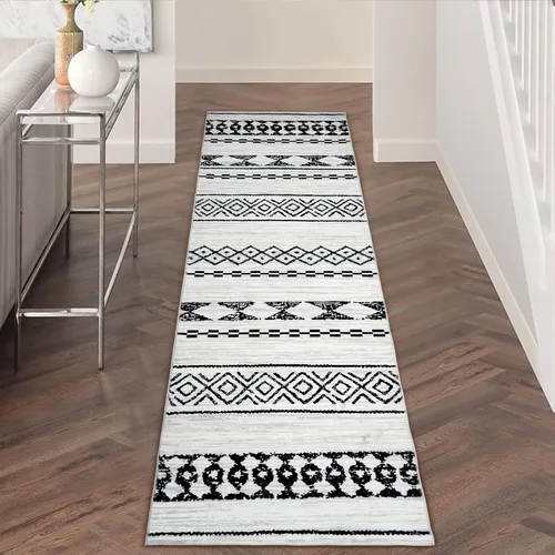 Vista 9 de GlowSol Alfombra de área de 5 x 7 pies para sala de estar y dormitorio, lavable, suave, de pelo bajo, con parte trasera antideslizante, resistente a