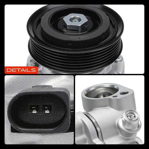 Vista 9 de A-Premium Compresor de A/C con embrague compatible con Audi A4 2017-2020, A4 allroad/Quattro 2017-2019, Q7 2018-2020, A6 2016-2018, A6 Quattro