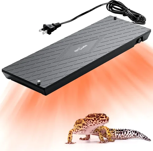 Vista 9 de REPTI ZOO Panel de Calor para Reptiles con Temperatura Ajustable, Placa de Calentamiento para Reptiles, Solución de Calentamiento sin Luz con Rango
