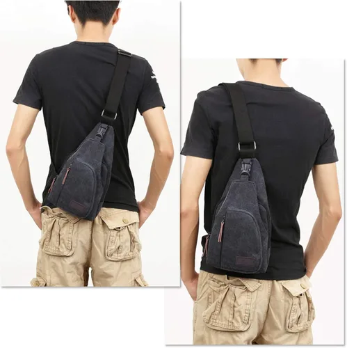 Vista 6 de Kalevel Mochila cruzada de viaje al aire libre, bolsa de hombro casual para hombres y mujeres, Ciclismo