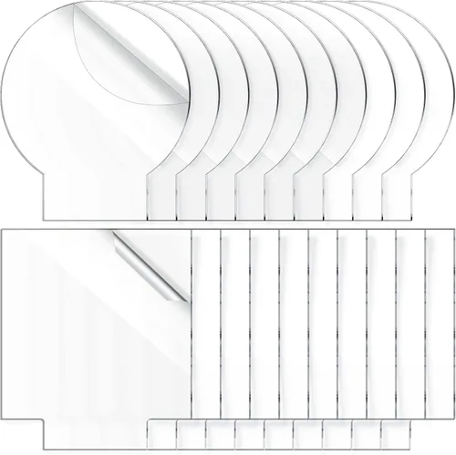 Vista 8 de 20 piezas de acrílico en blanco de 0.079 pulgadas para base de luz, láminas de acrílico transparente fundido de plástico cuadrado y redondo