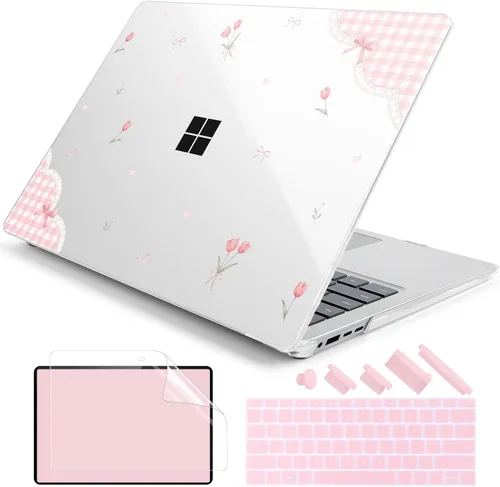 Vista 29 de Batianda Funda para portátil Microsoft Surface de 15 pulgadas para negocios 8ª edición 2026 y Surface Laptop 7 2024, carcasa protectora delgada