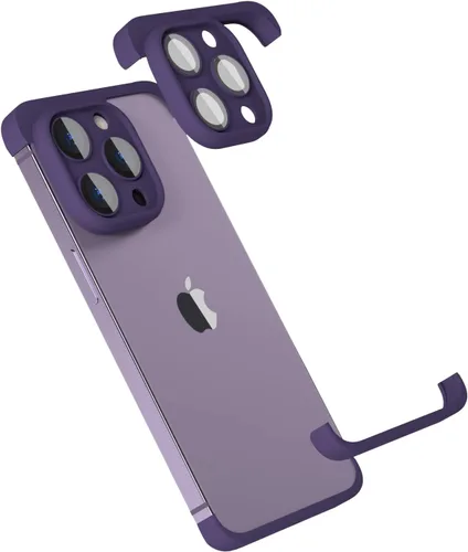 Vista 9 de Funda delgada sin marco, con protector de lente de cámara integrado, ultrafina, ligera, minimalista, a prueba de golpes, funda protectora