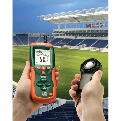 Vista 6 de Extech HD450 Datalogging - Medidor de luz resistente, 400000 Lux