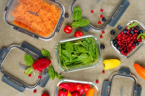 Vista 9 de [Usado] Zyliss Recipiente de vidrio, vidrio resistente a roturas, caja de almacenamiento de alimentos hermética con tapa sellable, apto