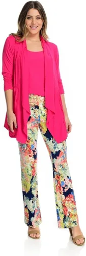 Vista 4 de Kate Mallory Printed Knit Smocked Waist Straight Leg Pull-On Pants