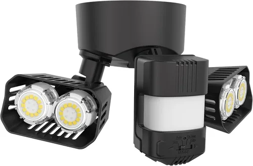 Vista 13 de SANSI Luces Exteriores con Sensor de Movimiento de 28W 3500LM, Reflectores Exteriores con Sensor de Movimiento, Luces de Seguridad Detector con 4