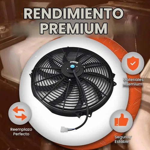 Vista 2 de labwork Kit de relé con cableado y termostato para ventilador eléctrico de radiador de 16" de alto caudal, más de 3000 CFM, interruptor negro