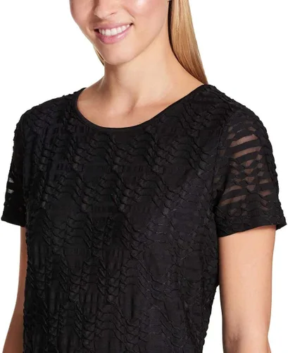 Vista 4 de Calvin Klein Womens Stretch Textured Shirt