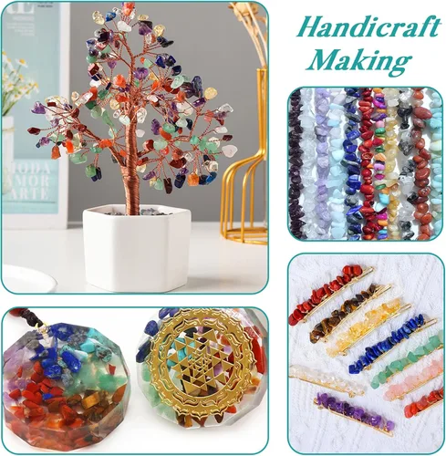 Vista 5 de QICQDRAM - Cristales naturales verdes de amazonita en volumen 0,9 lb/405g, piedras decorativas pequeñas en trozos para decoración del hogar y tanque