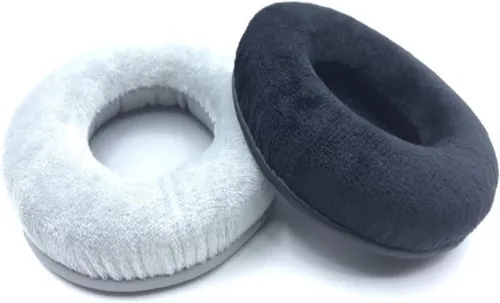Vista 7 de Almohadillas de terciopelo de repuesto de 2.362 in para auriculares ATH, Rapoo, Philips, Sony (2.362 in, negro)
