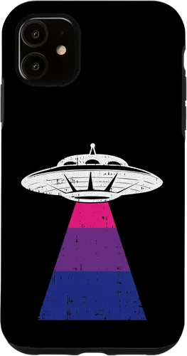 Vista 6 de iPhone 12 mini Alien Secuestro Orgullo Bisexual LGBT-Q Gaylien UFO Orgulloso Bi Case