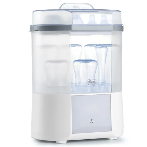 Vista 7 de Esterilizador de vapor para microondas: elimina el 99.9% de la suciedad de forma rápida y natural con el poder del vapor, blanco/gris