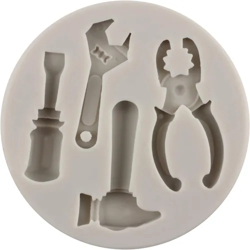 Vista 8 de Herramientas manuales de silicona, herramientas de construcción, moldes de silicona para decoración de pasteles, decoración de cupcakes, pasta