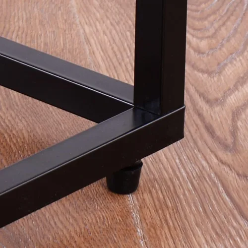 Vista 7 de Mesa auxiliar rectangular inclinable con parte superior de cristal, mesa auxiliar de sofá, mesa auxiliar de café para soporte de laptop, sala
