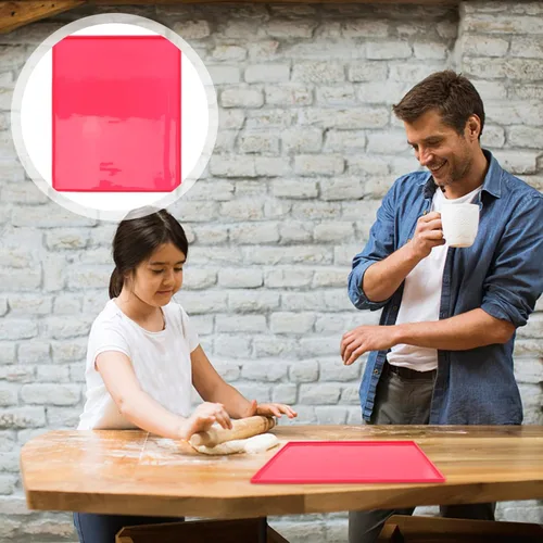 Vista 8 de ULTECHNOVO Antiadherente de silicona para hornear Mat Easy Clean Swiss Roll Pad Cake para masa rodante