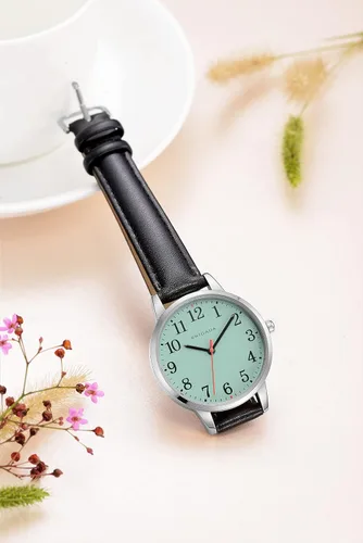 Vista 3 de BRIGADA - Reloj de mujer elegante reloj para mujer correa de cuero reloj de chicas para mujer impermeable