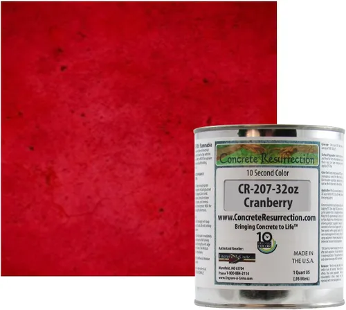 Vista 21 de Tinte profesional para hormigón de secado rápido, fácil de usar. Tinte de acetona Concrete Resurrection de 10 segundos color 32 oz (ámbar)