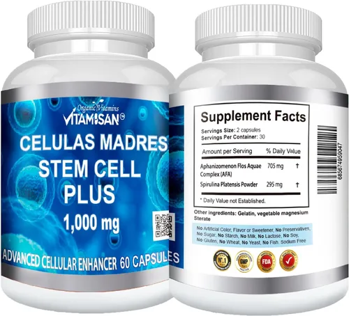 Vista 3 de VITAMISAN 10 Botellas Celulas Madres Stem Cell Plus Cápsulas
