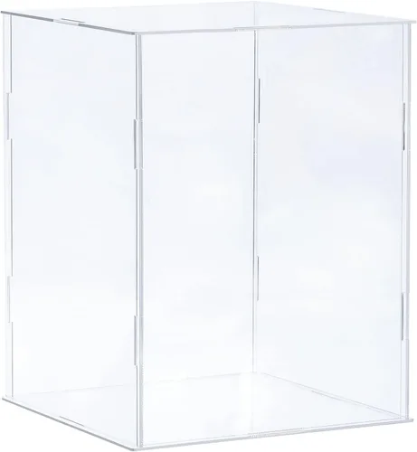 Vista 25 de MECCANIXITY Caja plástica de acrílico de la vitrina clara monta el escaparate a prueba de polvo 6.3x4.3x6.1 pulgadas para artículos coleccionables