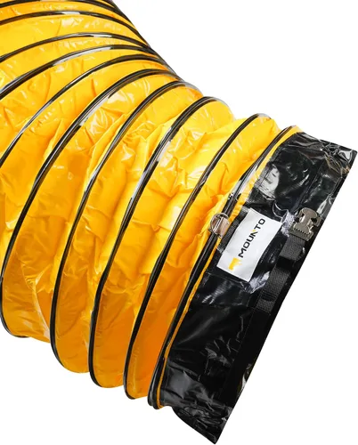 Vista 2 de MOUNTO Manguera flexible de conducto de PVC de 25 pies para ventilador de escape (24 pulgadas)