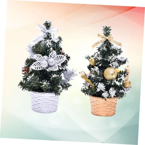 Vista 7 de DECHOUS 2 piezas de decoración de mesa, decoración de escultura, mini decoración de Navidad, cascabeles de Navidad, decoración de mesa de Navidad