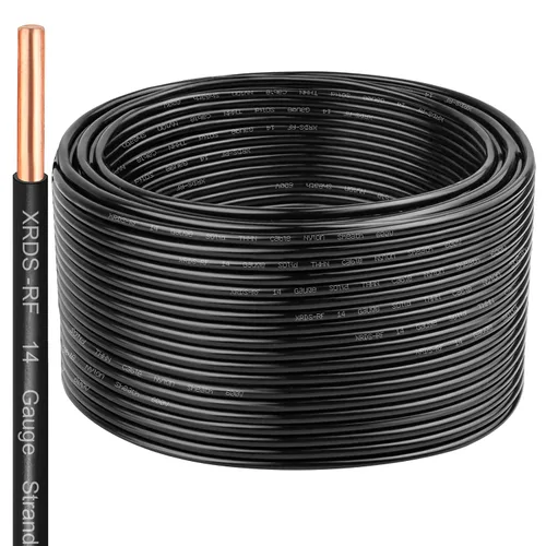 Vista 27 de Cable THHN 25 pies, Conductor Único de Cobre Desnudo, Cable Eléctrico Rojo 10AWG, Cable de Construcción Sólida de 600V con Funda de Nylon
