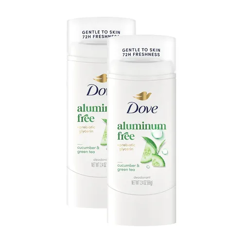 Vista 8 de Dove - Desodorante en barra de pepino y té verde, sin aluminio, 2.4 onzas