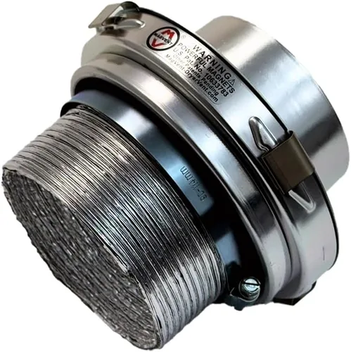 Vista 4 de MagVent MV-180 Acoplamiento magnético de ventilación para secadora (plata)
