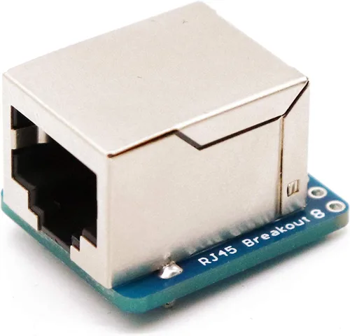 Vista 2 de Treedix 10 unids/set red Ethernet blindado RJ45 8P8C solo puerto de red 8P 8C hembra conectores de zócalo 8pin para PCB
