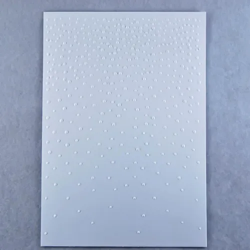 Vista 5 de Kwan Crafts Feliz Navidad Snowfall Copo de nieve puntos Fondo de plástico en relieve Carpetas para hacer tarjetas, álbumes de recortes y otras
