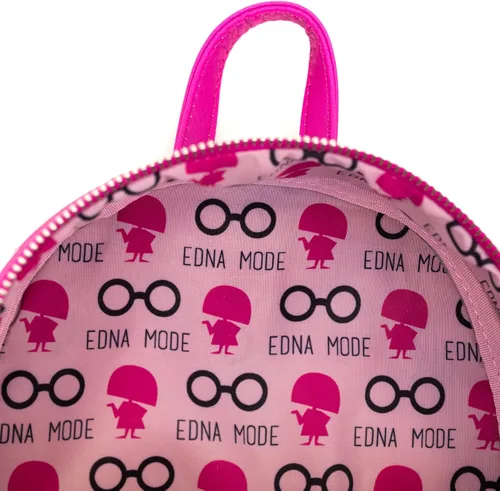 Vista 3 de Loungefly Mini mochila, Disney The Incredibles, Edna Mode"Sin capas!", Varios colores, Mini mochila