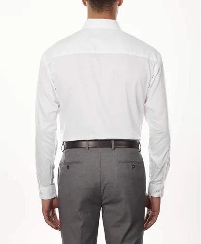 Vista 2 de Kenneth Cole - Camisa de vestir para hombre, ajuste regular, color liso
