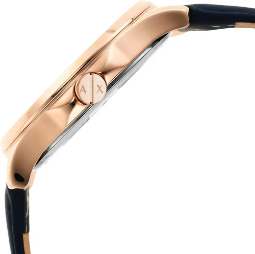 Vista 5 de Armani Exchange - Reloj de vestir de acero inoxidable con tres manos para mujer