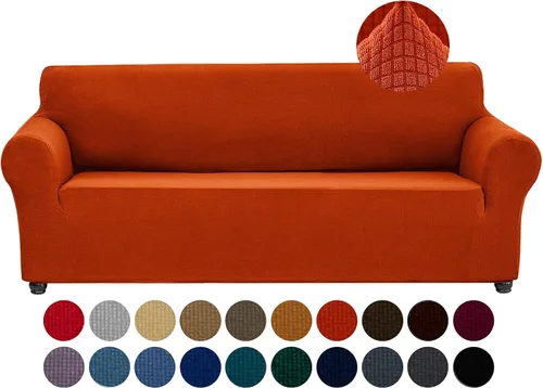 Vista 50 de Joccun Funda Elástica para Silla Sofá, Funda de Sofá de 1 Pieza Tela Jacquard de Spandex con Parte Inferior Elástica, Protector de Muebles Lavable