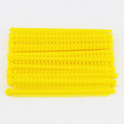Vista 11 de Bandas de ortodoncia elásticas de ligadura dental surtidas para soportes de ortodoncia (NEGRO (5 #))