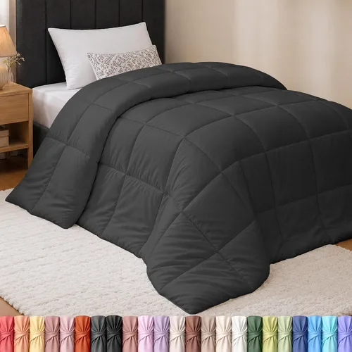 Vista 27 de Utopia Bedding - Juego de edredones de plumón con inserción de edredón acolchado con esquinas y pestañas, edredones alternativos cosidos en caja