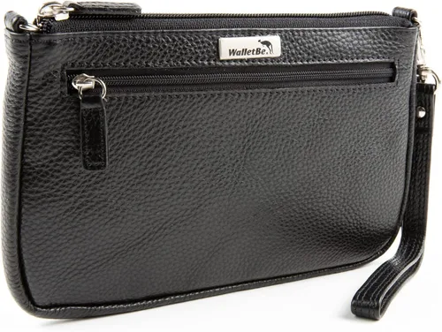 Vista 4 de WalletBe Mini bolso cruzado de cuero para mujer con bloqueo RFID