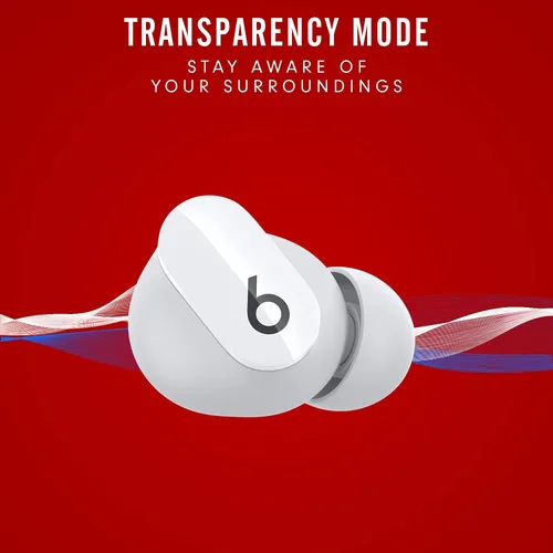 Vista 7 de Beats Studio Buds: Auriculares inalámbricos con cancelación de ruido, color blanco (renovados premium)