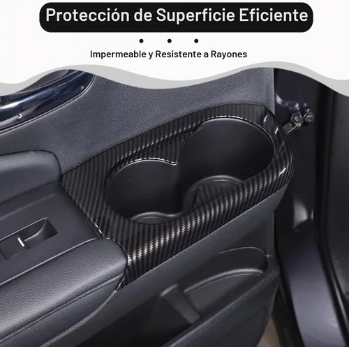 Vista 3 de 2 portavasos, cubierta de marco de panel para puerta trasera para Honda Pilot 2016-2022/Passport 2019-2023, material ABS automotriz 2ª fila asiento